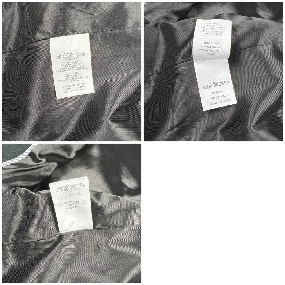 J Crew Blazer Women 6 Small Black Parke Jacket Textured Sport Coat Suit Casual 4 - Picture 10 of 11